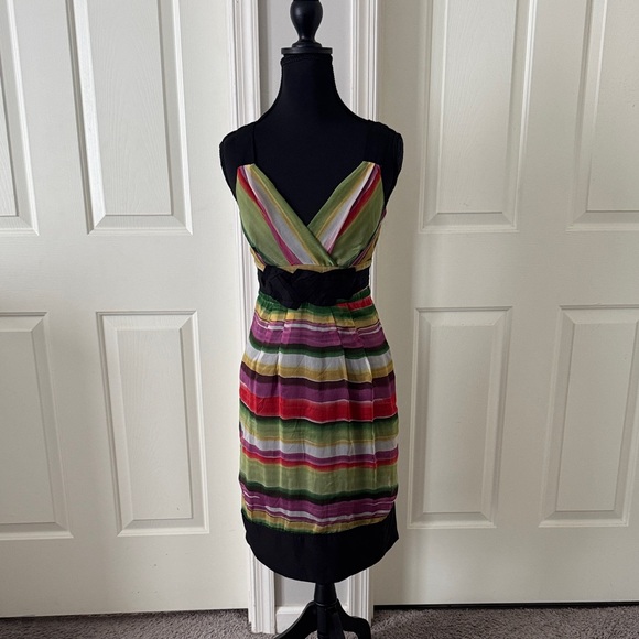 The Limited Dresses & Skirts - The Limited Multicolor Striped Midi Dress